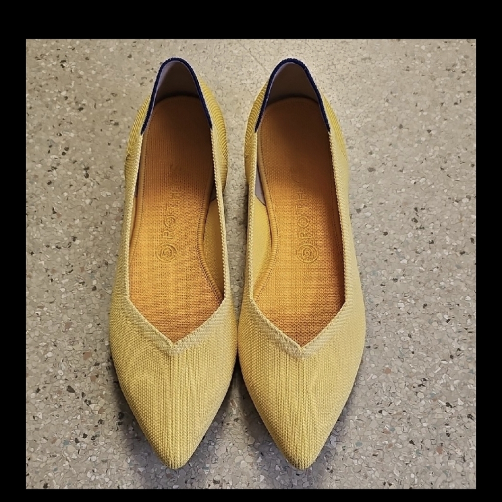 Rothy's Yellow Flats Sleek Minimalist Design
